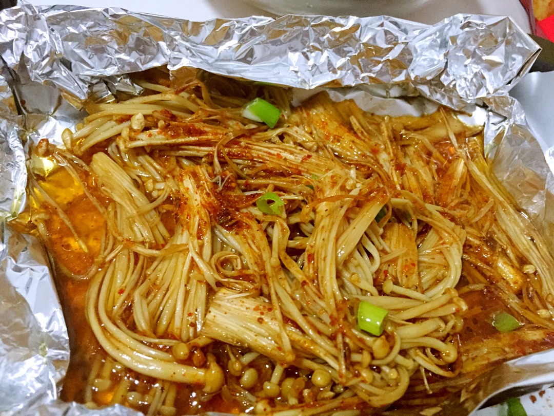 辣烤锡纸金针菇