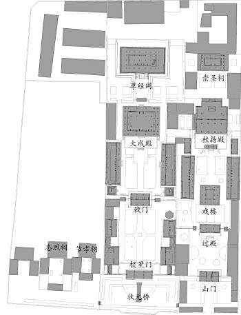 <p>天津大学武威文庙测绘图