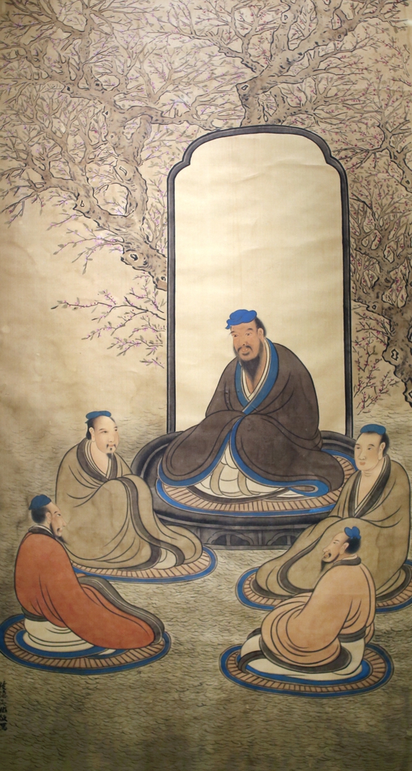 孔子杏坛讲学图