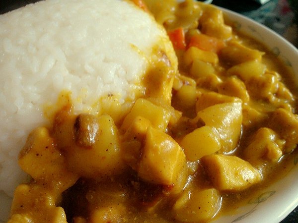 咖喱鸡块饭