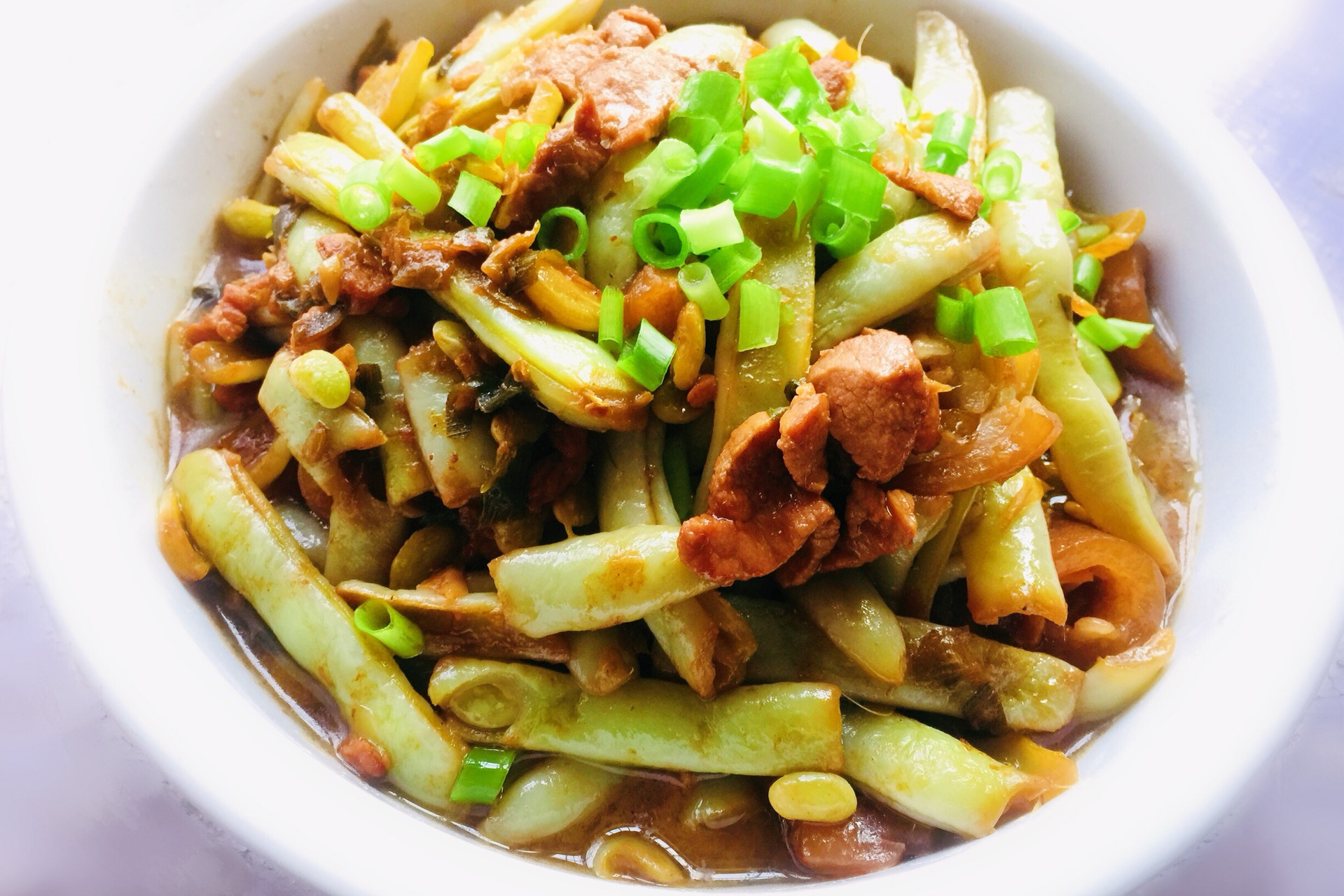 猪肉炖豆角土豆