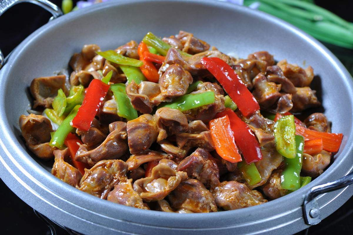 辣椒炒鸡胗