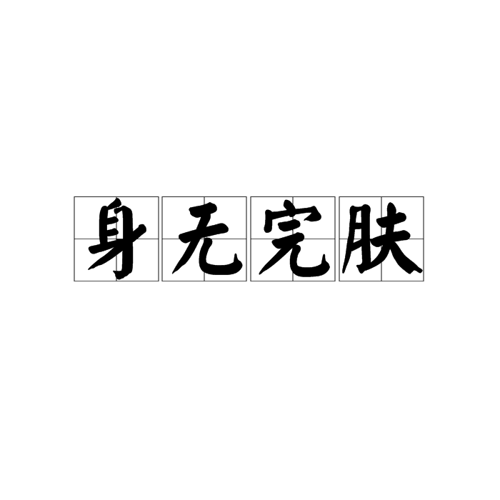 汉语成语,拼音是shēn wú wán fū,指被打得遍体鳞伤,也比喻遭到