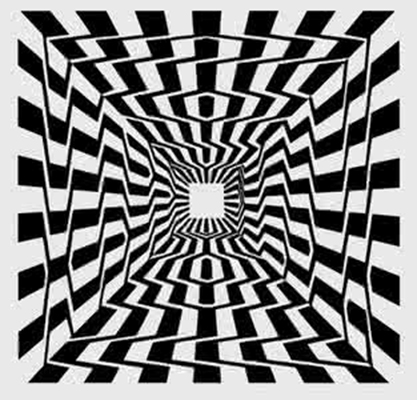  p>晃动的方格幻觉是一个定位对照错觉的例子.