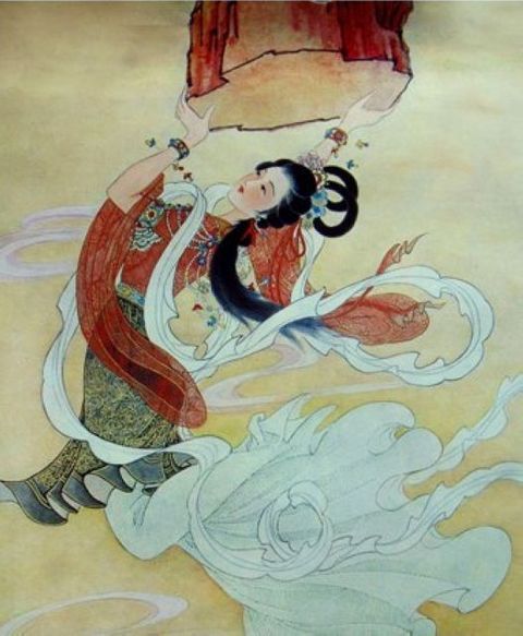 来源于创世女神 a target="_blank" href="/item/女娲补天/230" data