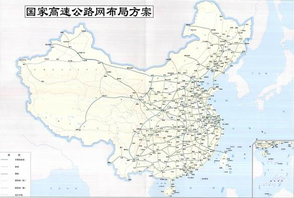  p>《 a target="_blank" href="/item/中国">中国 /a>公路网交通地图