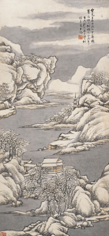 江上雪霁图