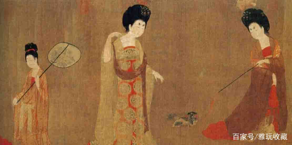 唐代仕女图的精品画作，当推周昉的《簪花仕女图》_百科TA说