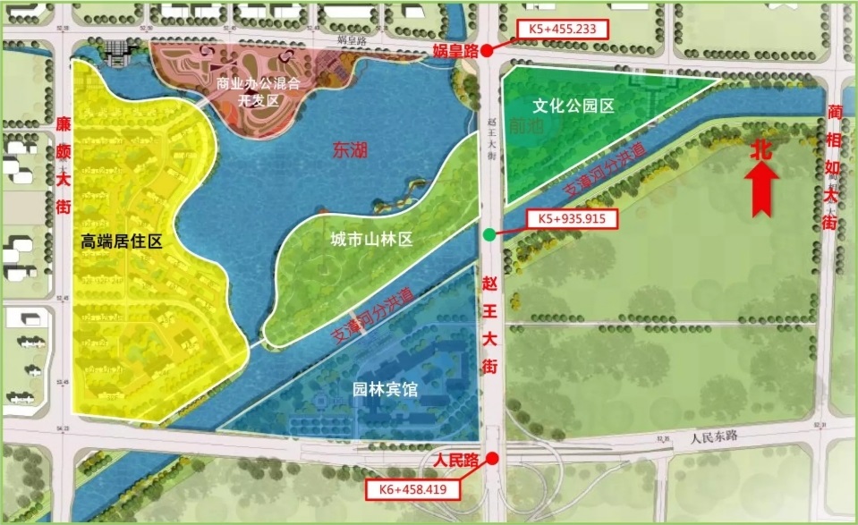 data-id="sdu9sajbvaxf">赵王大街道路工程是邯郸主城区东湖新城(市