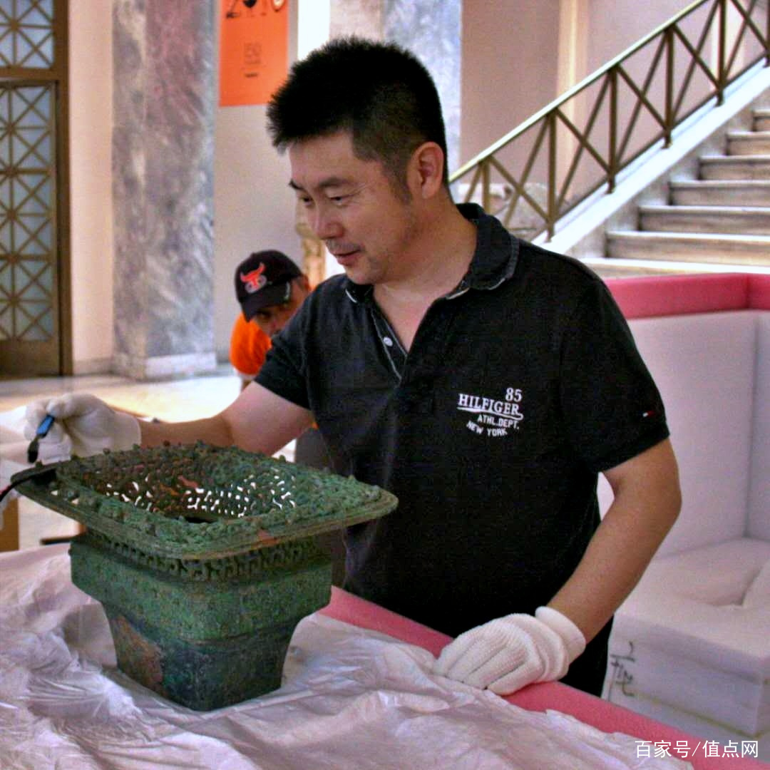 古香炉，古董，「大明宣德互部侍朗趙仲之監製」在銘，旧家藏出