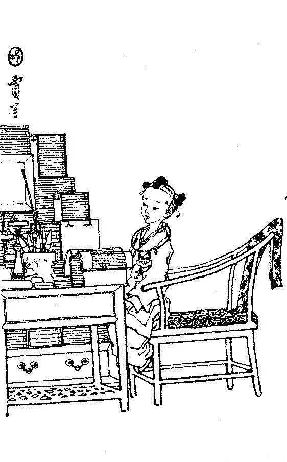 1983年的红楼梦白描绘画：戴敦邦画得真妙，人物眼神都是戏_百科TA说