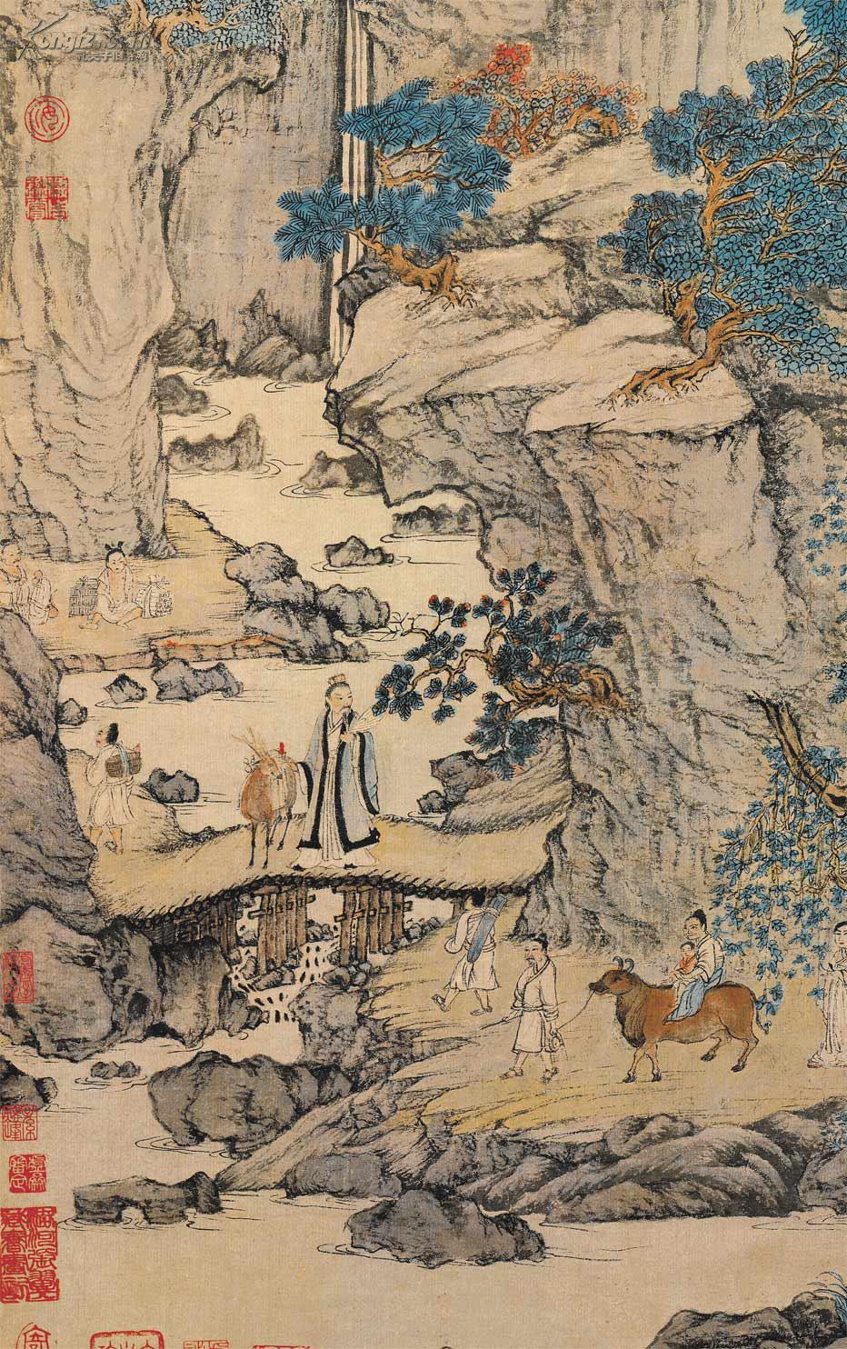 王蒙画葛洪移居图