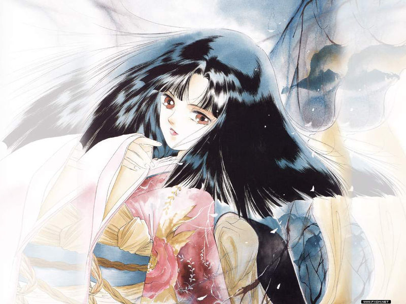  p>烂火是漫画《吸血姬美夕》中的人物,身着和服,腰带上绣有蝴蝶,气质