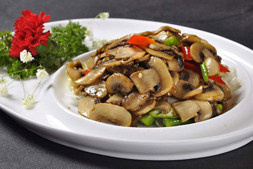 辣椒炒口蘑