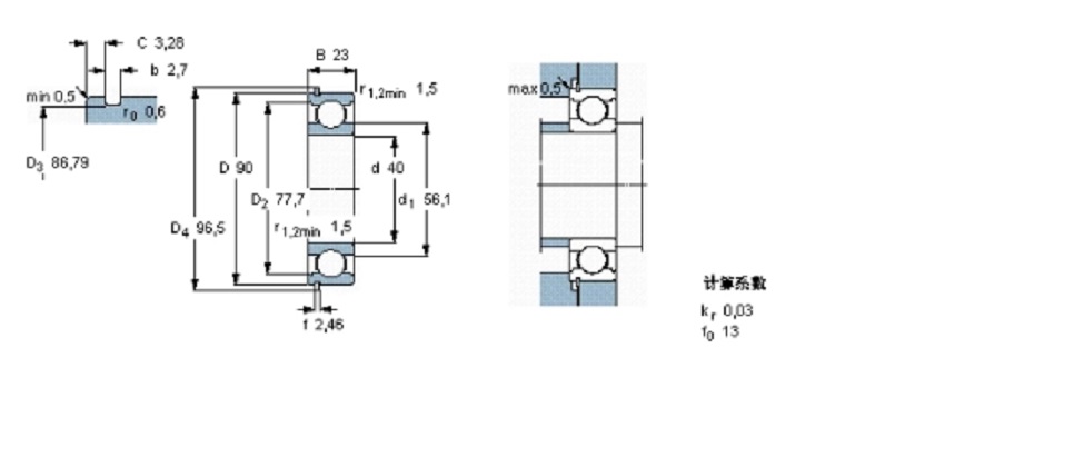 skf 6308nr轴承