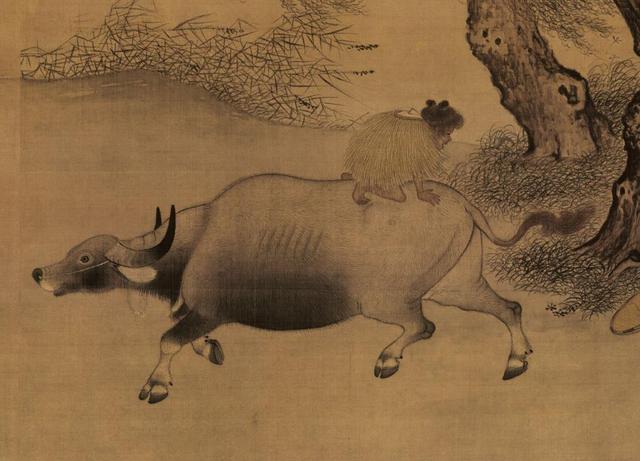 宋，李迪《风雨牧归图》_百科TA说