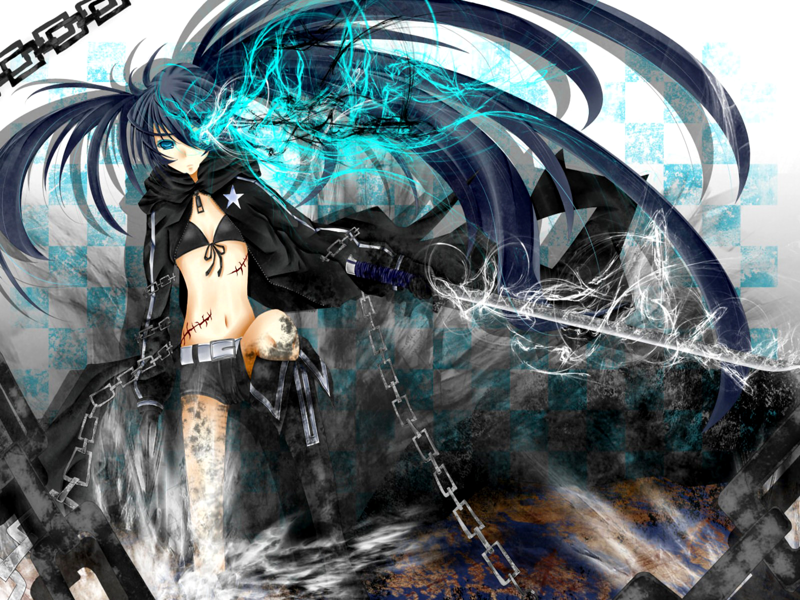  p>黑岩射手(black★rock shooter,ブラック★ロックシューター),简称