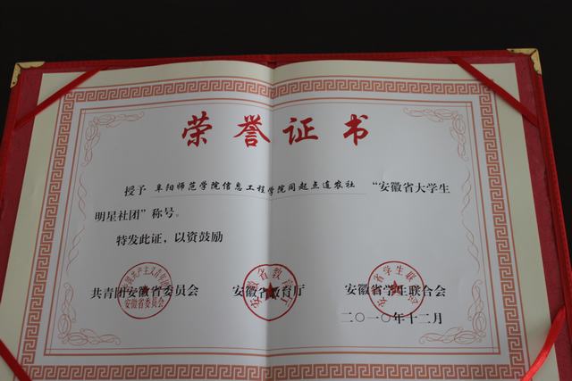 是阜阳师范学院信息工程学院优秀新新社团之一,协会成立之初得到了