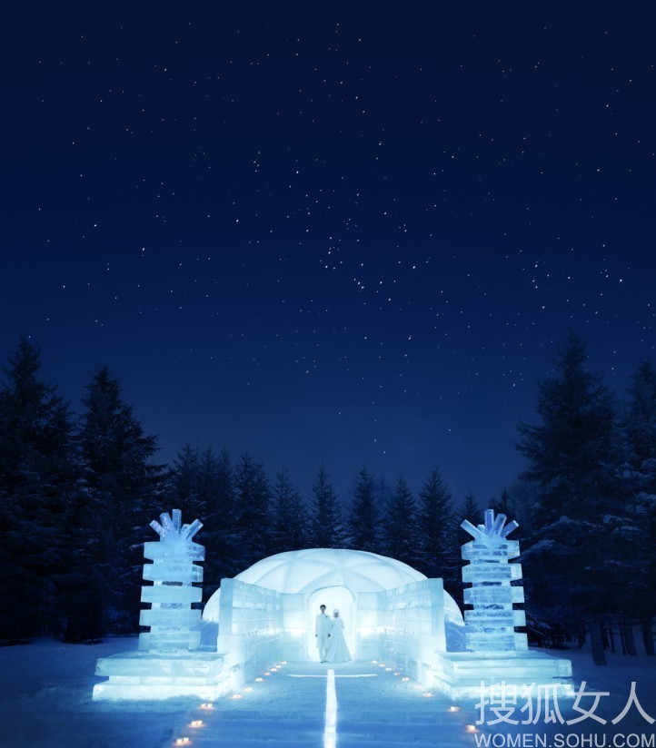  p>冰之教堂坐落于日本北海道,完全由冰雪建造,在每个冬日绽放出浪漫