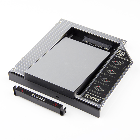  p>光驱位硬盘托架是放硬盘用的托架,可以将机器与硬盘进行连接并进行