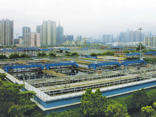  p>广州市猎德污水处理厂是广州市污水治理规划中的第二座大型现代化