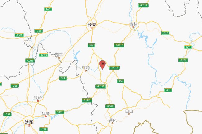 4·25吉林辽源市东丰县3.0级地震