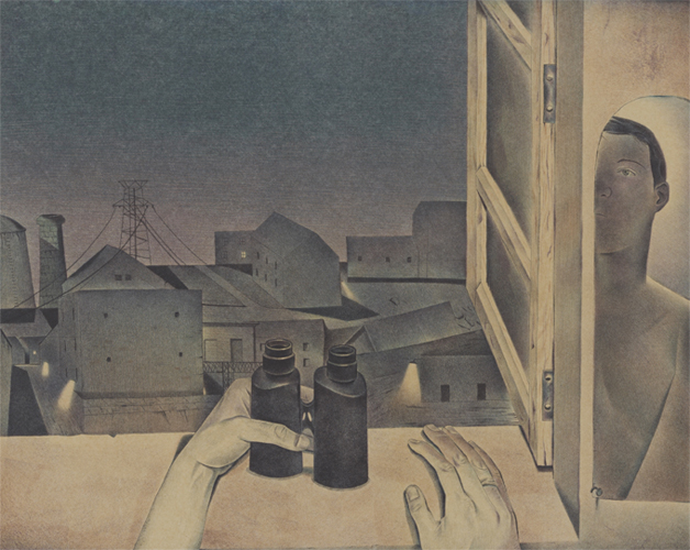  p>《2001年x月x日流星雨》是2002年韦嘉创作的石版套色版画. /p>