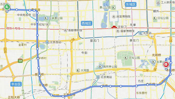  p>北京公交368路(第一代 左安路-定慧桥南),运营于北京市朝阳区,东城