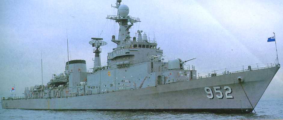 韩国海军的"蔚山"级护卫舰