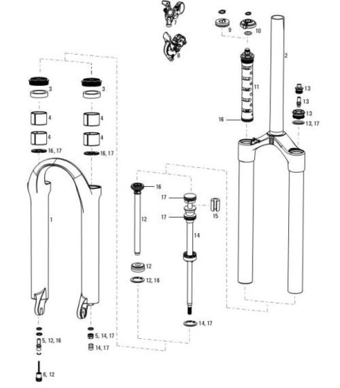  p data-id="gnwztgco5j">前叉部件在自行车结构中处于前方部位,它的