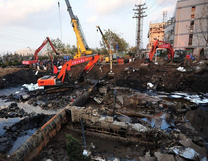 11.22中石化东黄输油管道泄漏爆炸事故