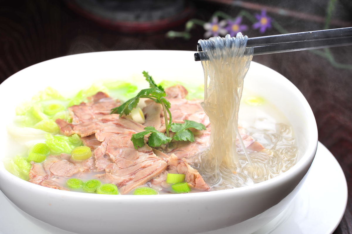 清蒸盘丝羊肉