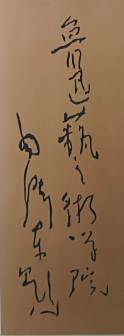 <p>毛泽东题写的鲁迅艺术学院校名