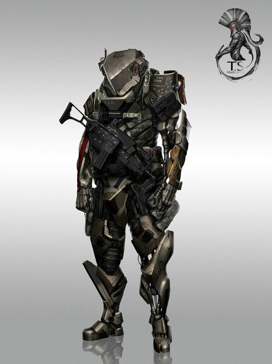  p>动力装甲(powered armor),是一种科幻性质的单兵战斗装甲.