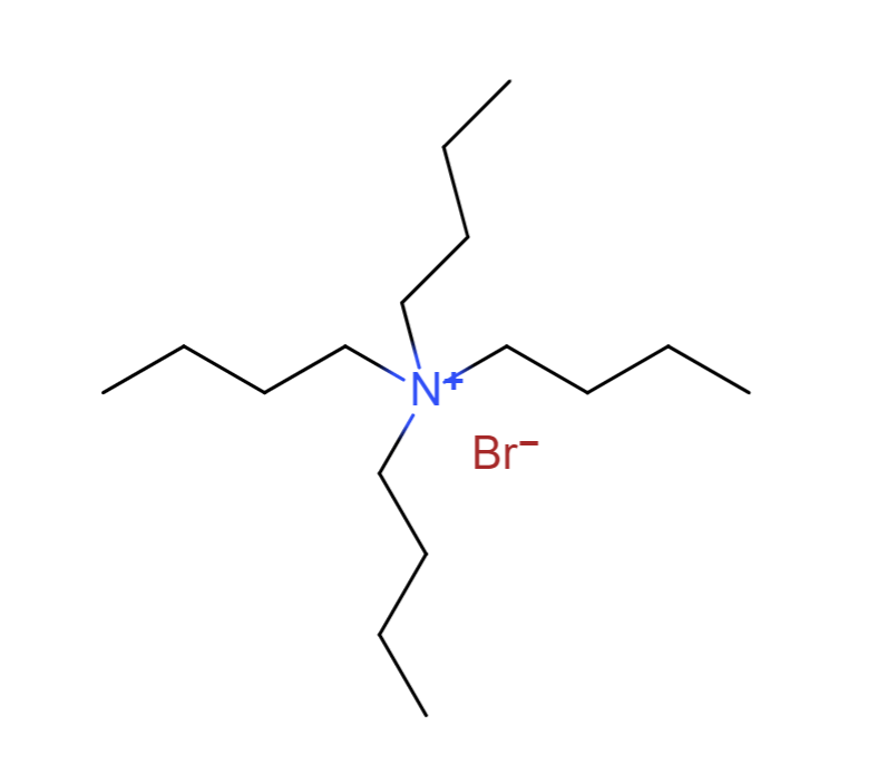  p>四丁基溴化铵(tetrabutylammonium bromide)别称溴化四丁基铵,是一
