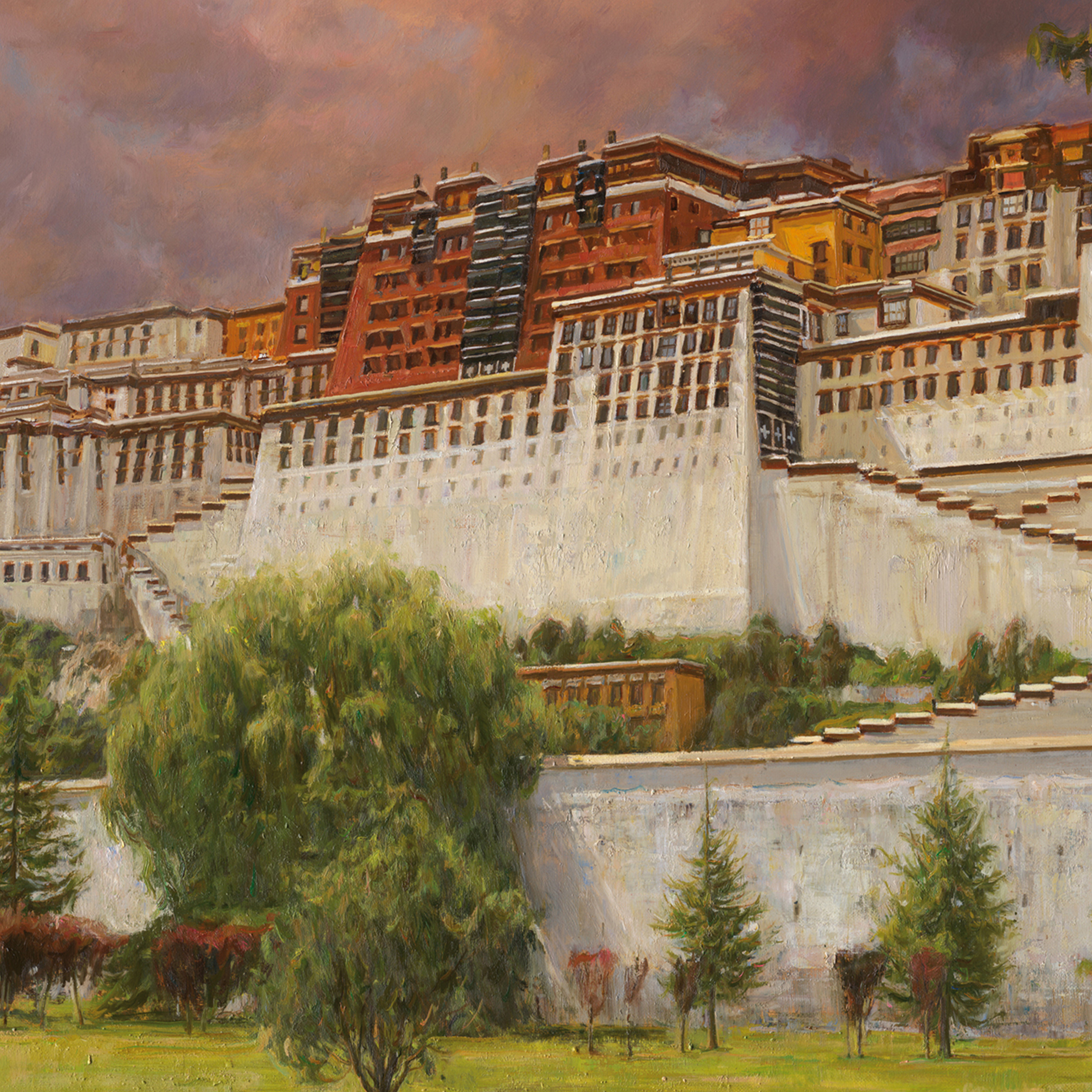 圣光下布达拉宫