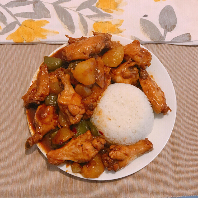 大盘鸡盖饭