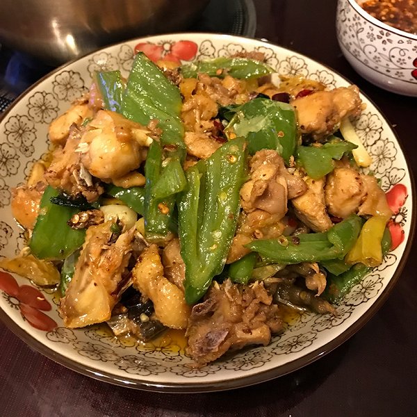 青椒童子鸡火锅