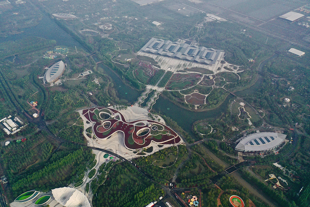 园区总规划面积10平方公里,是花博会历史上展园面积最大的一届盛会