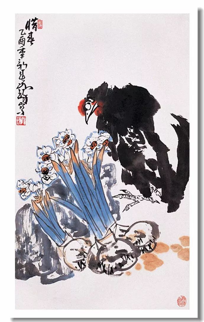 中国の著名な画家書道家崔如琢花鳥絵画作品 29x30cmの通販 by