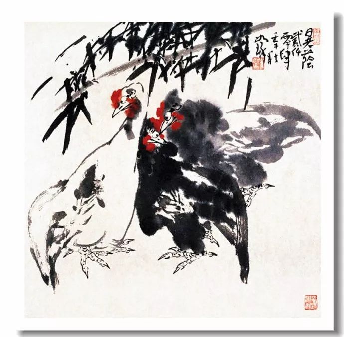 中国の著名な画家書道家崔如琢花鳥絵画作品 29x30cmの通販 by