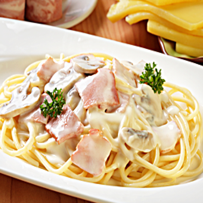 蔬菜奶油义大利面