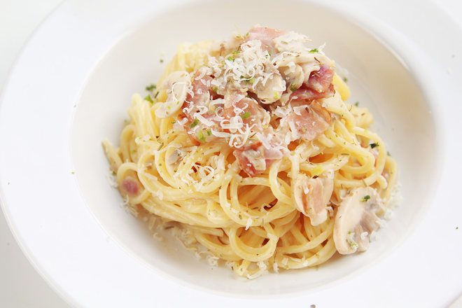 培根白酱意面