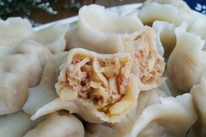 圆白菜蒸饺