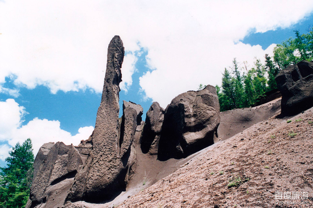 长白山峡谷浮石林