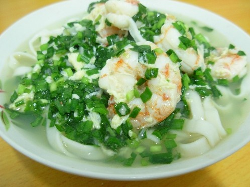翡翠鲜虾面