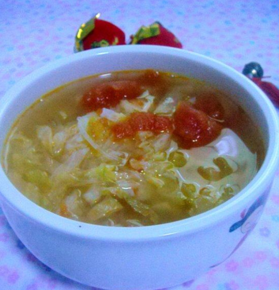 圆白菜西红柿汤