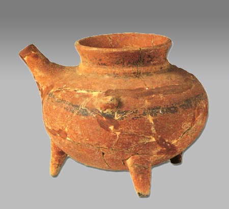 新石器北阴阳营条带纹盉