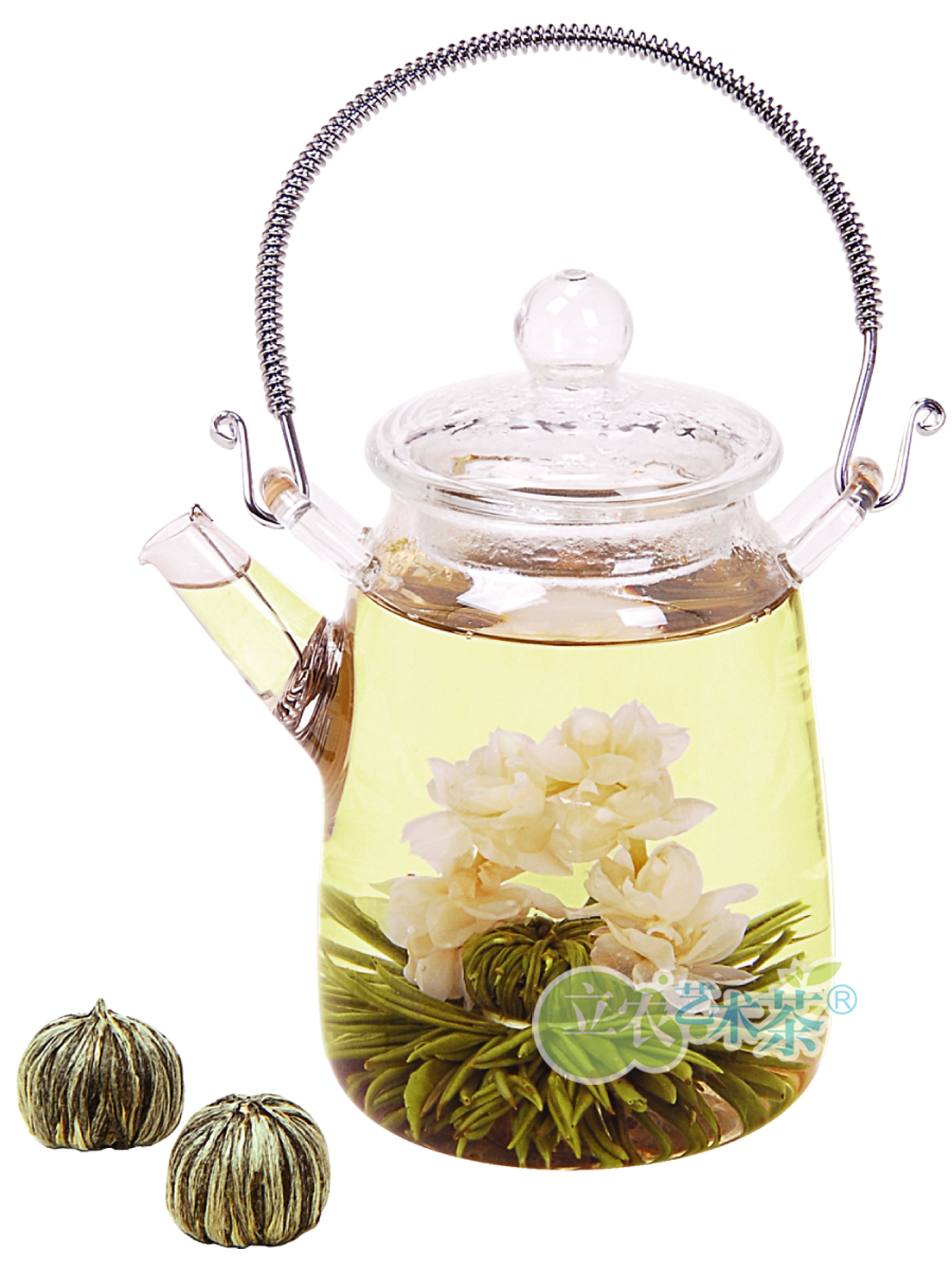 是指以茶叶和可食用花卉为原料,经整形,捆扎等工艺制成外观造型各异