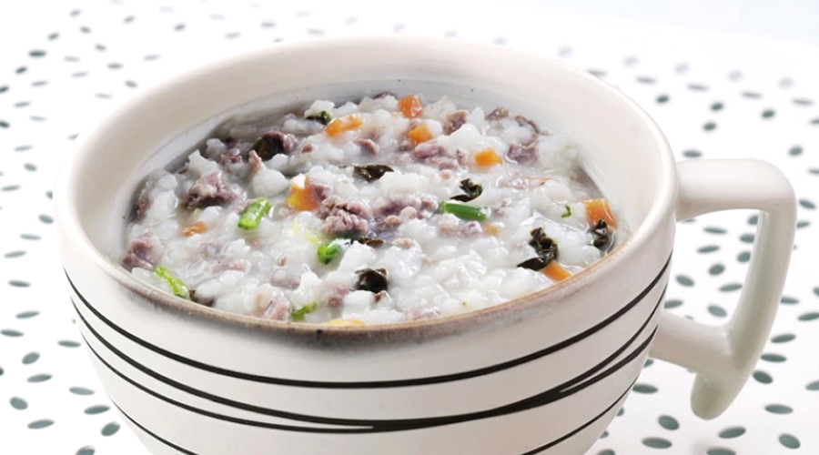 紫菜肉末粥
